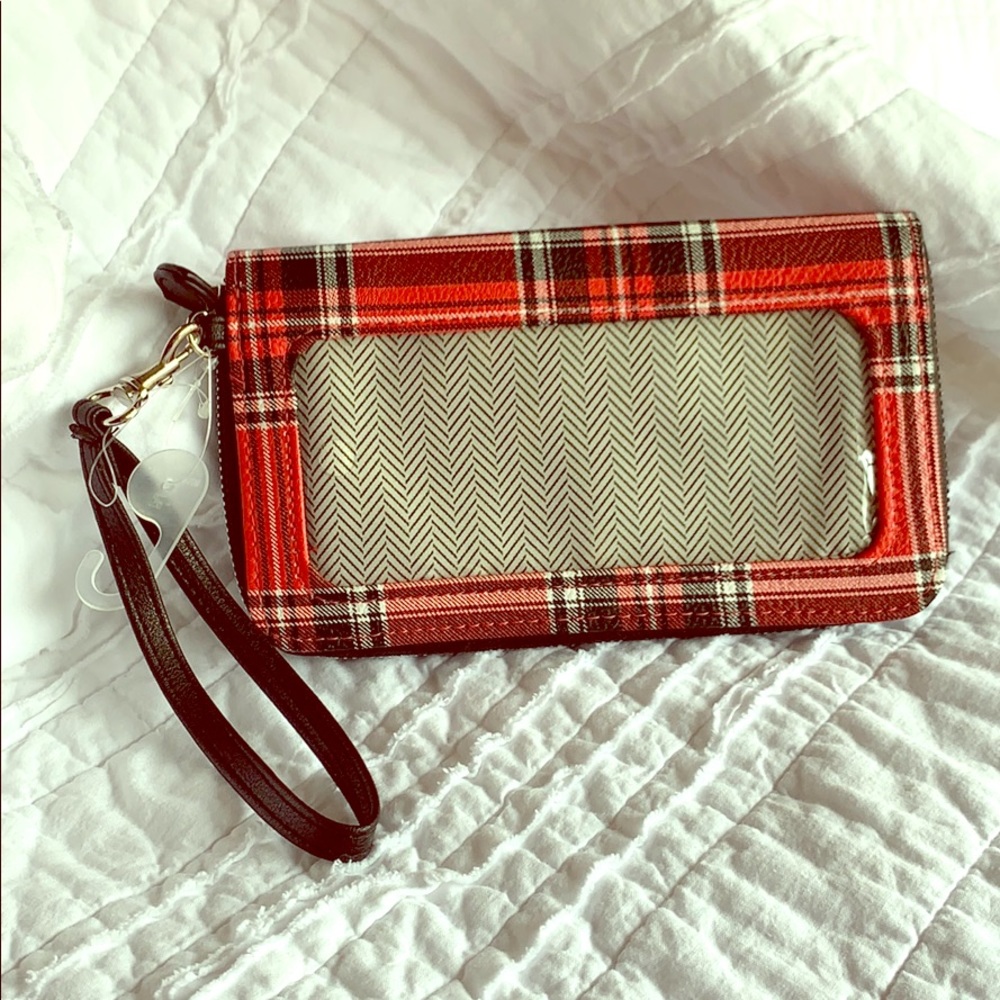 **FREE w/ any purchase**Plaid NWOT Wallet